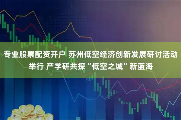 专业股票配资开户 苏州低空经济创新发展研讨活动举行 产学研共探“低空之城”新蓝海