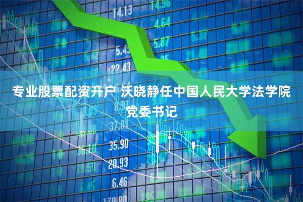 专业股票配资开户 沃晓静任中国人民大学法学院党委书记